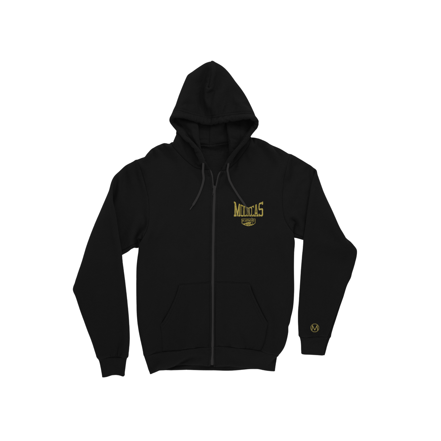 Ritsleting Moluccas Obsidian Gold