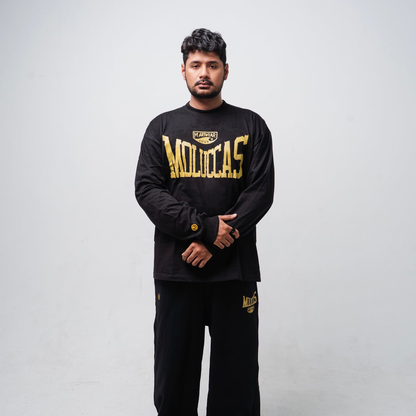Moluccas Long Sleeve Obsidian Gold