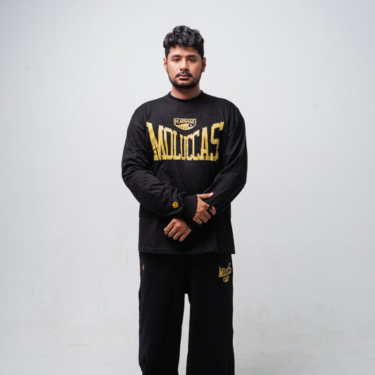 Moluccas Long Sleeve Obsidian Gold