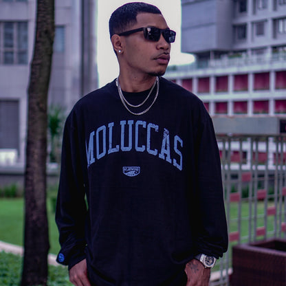 Moluccas Long Sleeve Grunge Black Blue