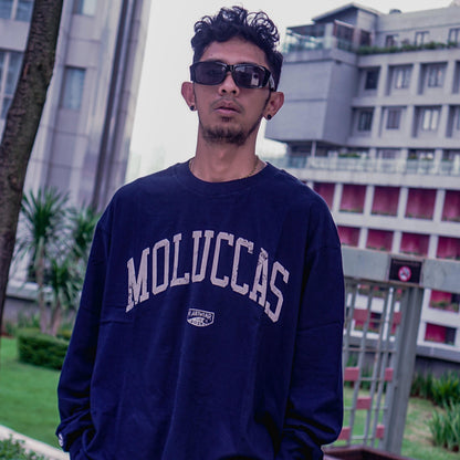 Moluccas Long Sleeve Grunge Navy Smoke