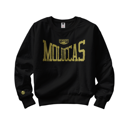 Crewneck Moluccas Obsidian Gold