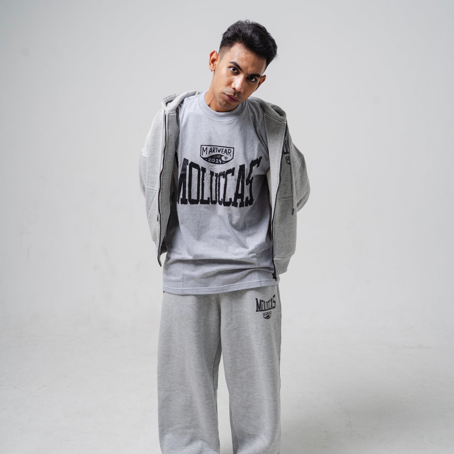 Zipper Moluccas Grey Onyx