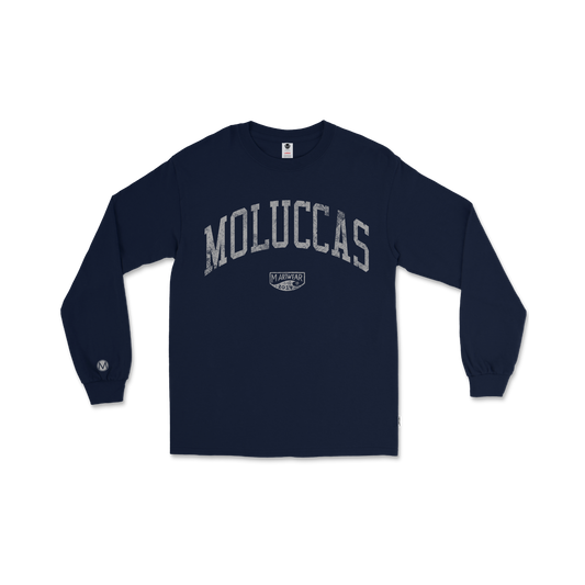 Moluccas Long Sleeve Grunge Navy Smoke