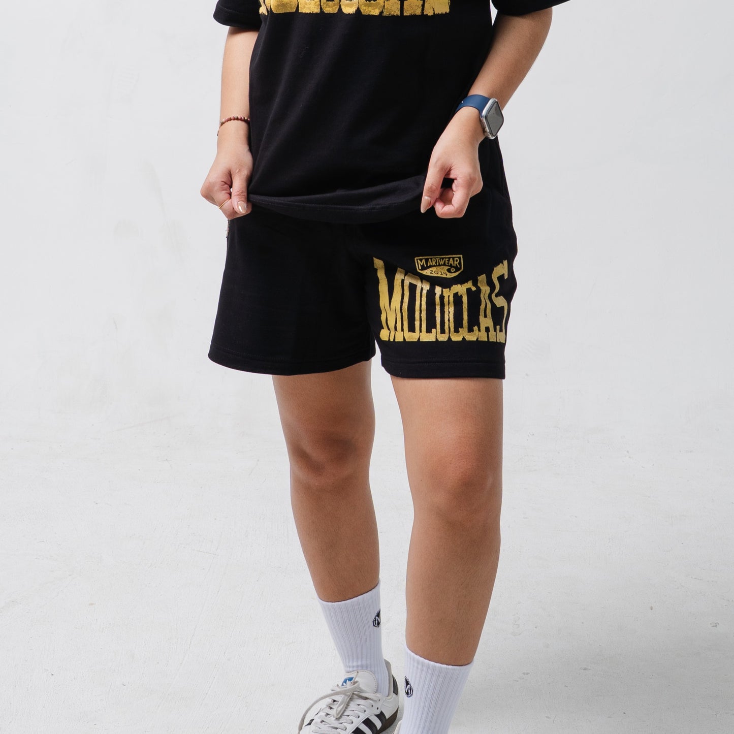 Short Sweat Pants Obsidian Gold
